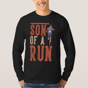 Camiseta Hijo De Una Corrida Diseño De Carrera Divertido Y