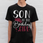 Camiseta Hijo del Chica de Cumpleaños Coincidencia de Escua<br><div class="desc">¿Buscando una camisa de cumpleaños que haga que su fiesta se complete? ¡No busque más que nuestros camisetas de la tripulación de cumpleaños! Estos elegantes tees son perfectos para cualquier día de fiesta de cumpleaños. Nuestros camisetas hacen un gran regalo para sus amigos y familia, y pueden ser usados juntos...</div>