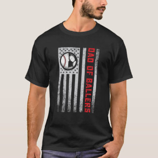 Camiseta Hijo del equipo de béisbol de la bandera estadouni