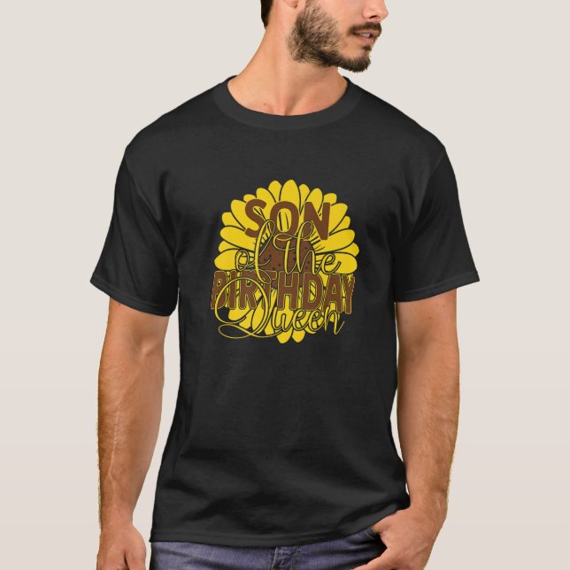 Camiseta Hijo del Fiesta de cumpleaños de la Reina Mami (Anverso)