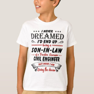 Camiseta Hijo En Derecho De Impresionante Ingeniero Civil