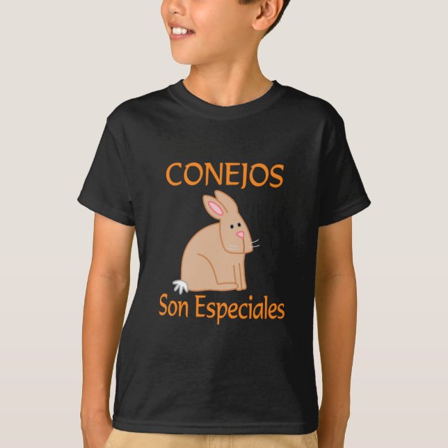 Camiseta Hijo Especiales de Conejos (Anverso)
