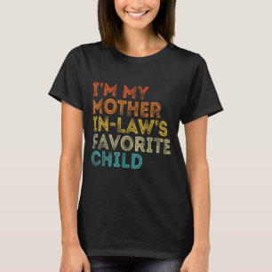 Camiseta Hijo favorito de la suegra divertido padre retro