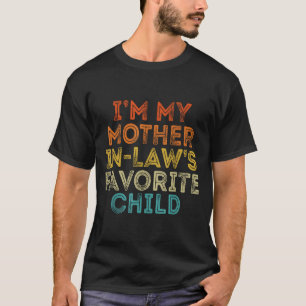 Camiseta Hijo Favorito De La Suegra Divertido Padre Retro