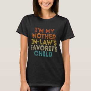Camiseta Hijo Favorito De La Suegra Divertido Padre Retro