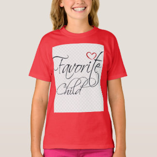 Camiseta Hijo Favorito – Tipografía de Cita Divertida de Fa