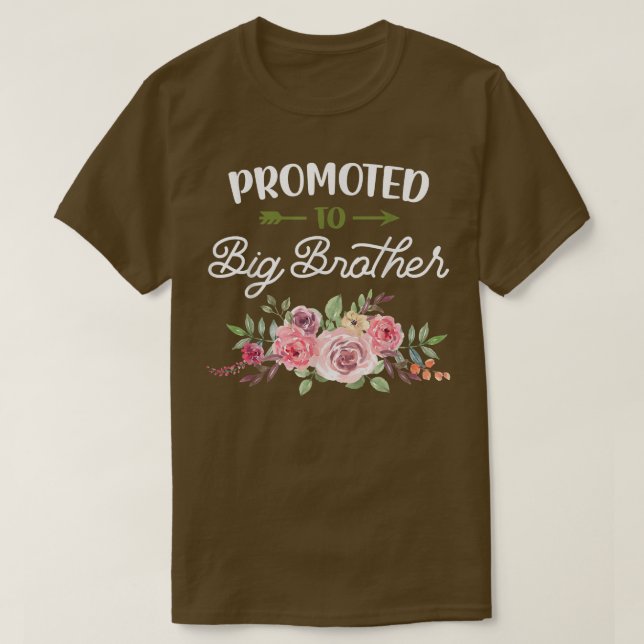 Camiseta Hijo floral promovido revelación de embarazo de Gr (Diseño del anverso)