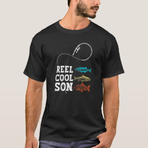 Camiseta Hijo genial de carrete de pesca pescador broma vin