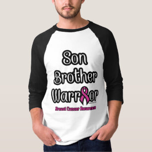 Camiseta Hijo hermano Guerrero... Cáncer de mama