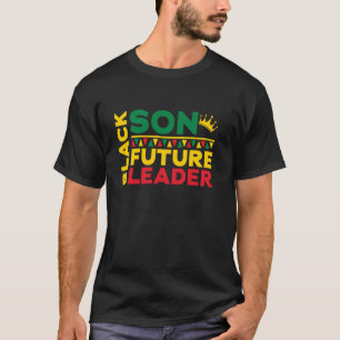 Camiseta Hijo Negro Líder Futuro Historia Negra Afro Africa