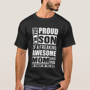 Camiseta Hijo orgulloso de Freaking a la mamá impresionant