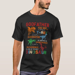 Camiseta Hijo, Padrino, eres mi padre favorito de los dinos