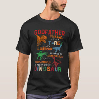 Camiseta Hijo, Padrino, eres mi padre favorito de los dinos