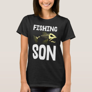 Camiseta Hijo pescador S Skeleton Fish Bone Tees Sharp Dien