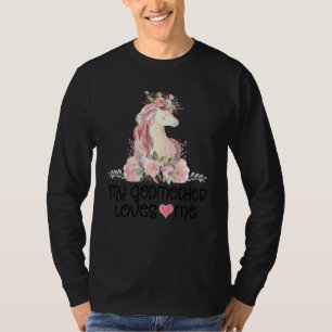Camiseta Hijos a mi padrina me ama Chicas hijo divino Unico