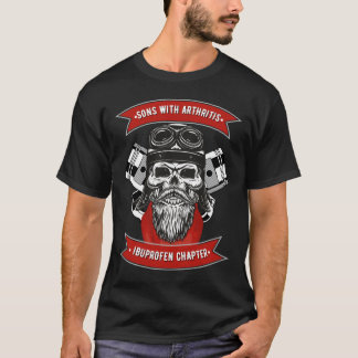 Camiseta Hijos Con Artritis Ibuprofeno Capítulo Funny Biker