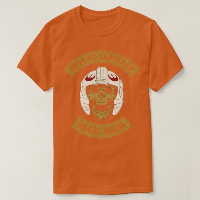 Camiseta hijos de alderaan escoria rebelde juego de equipo  (Diseño del anverso)