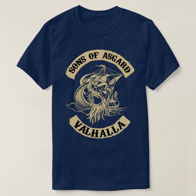 Camiseta Hijos de Asgard Valhalla (Diseño del anverso)
