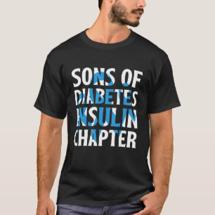 Camiseta Hijos de diabetes apoyo insulina riboon Diabetes