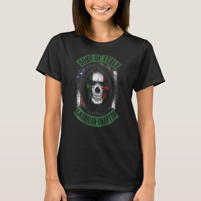 Camiseta Hijos De Italia Capítulo Estadounidense (Anverso)