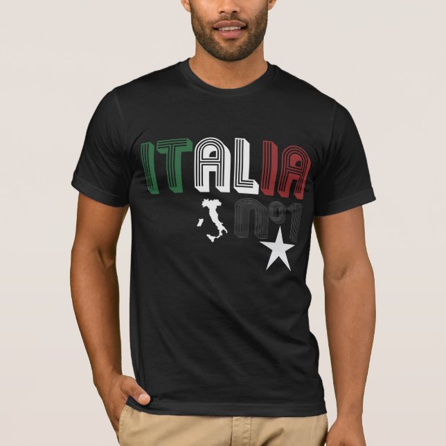Camiseta Hijos de Italia - negro - Juan Pablo (Anverso)