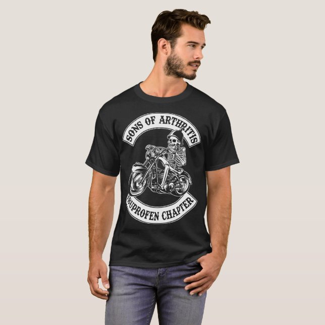 Camiseta hijos de la motocicleta capítulo artritis (Anverso completo)