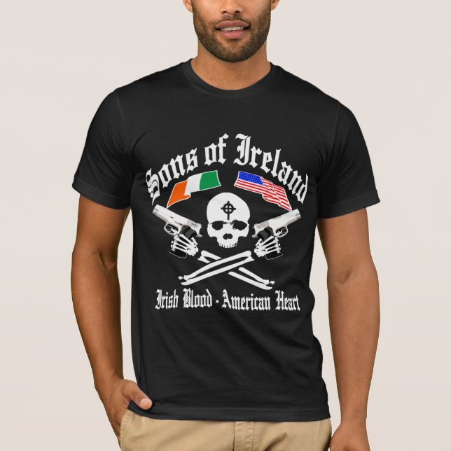 Camiseta HIJOS de la sangre irlandesa de IRLANDA/del (Anverso)