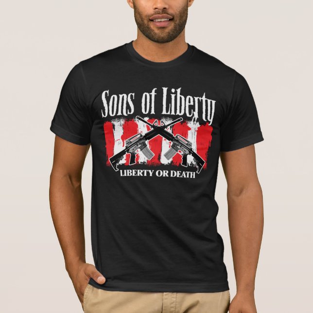 Camiseta Hijos de LIBERTAD DE Libertad O MUERTE tee oscuro  (Anverso)