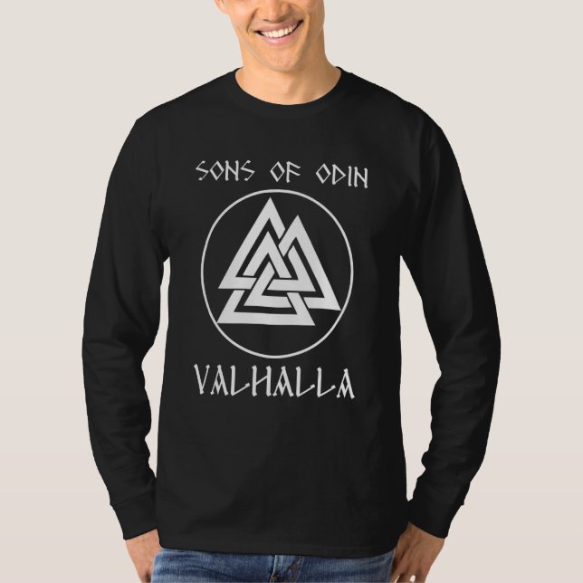 Camiseta Hijos De Odin Valhalla Walhalla Wotan Asgard Vikin (Anverso)