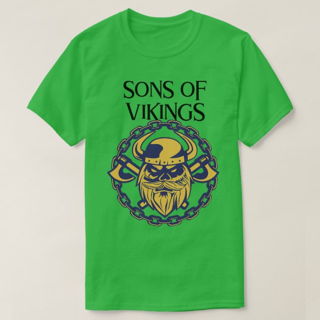 Camiseta Hijos de vikingos (Diseño del anverso)