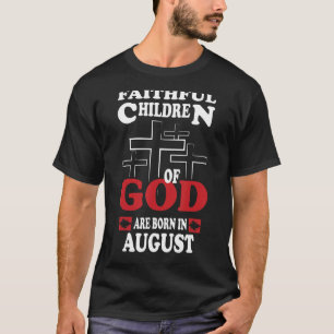 Camiseta Hijos fieles de Dios Jesús Religioso August Bi