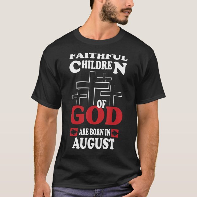 Camiseta Hijos fieles de Dios Jesús Religioso August Bi (Anverso)