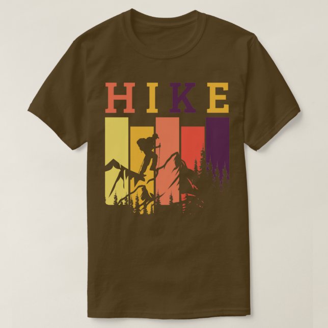 Camiseta HIKE hiking nature mountains adventure (Diseño del anverso)