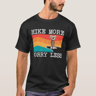 Camiseta Hike More Worry Less Chinese Crested Graphic Hikin