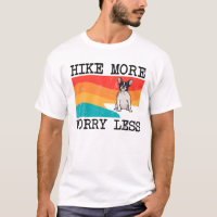 Hike More Worry Less French Bulldog Graphic Hiking
