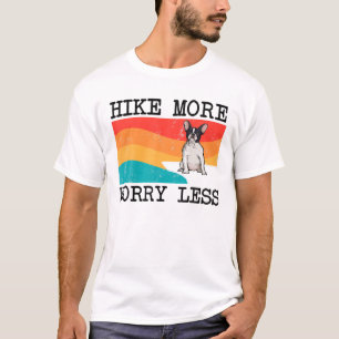 Camiseta Hike More Worry Less French Bulldog Graphic Hiking