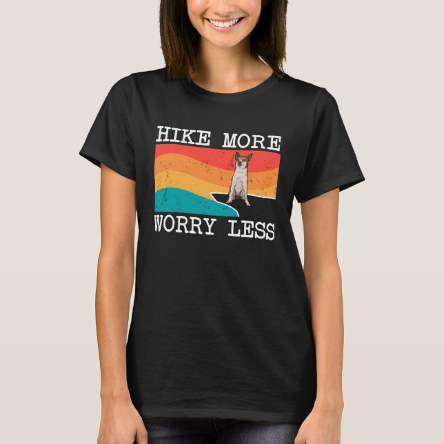Camiseta Hike More Worry Less Norwegian Lundehund Graphic H (Anverso)