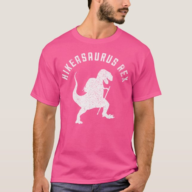 Camiseta Hikeasaurus Rex Funny Dinosaur T Rex Senderismo (Anverso)