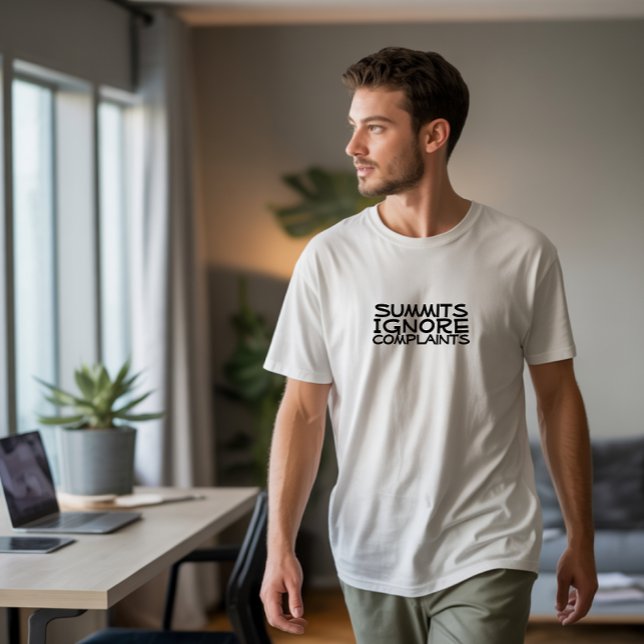 Camiseta Hiker camping humor black (Subido por el creador)