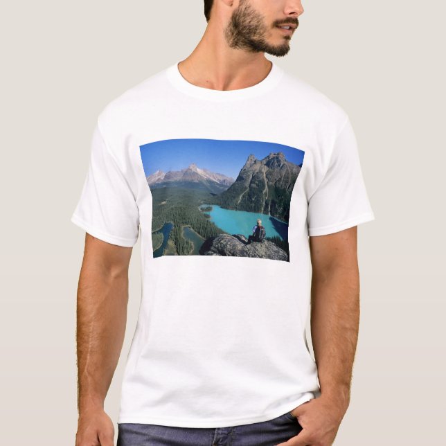 Camiseta Hiker domina el lago de color turquesa (Anverso)