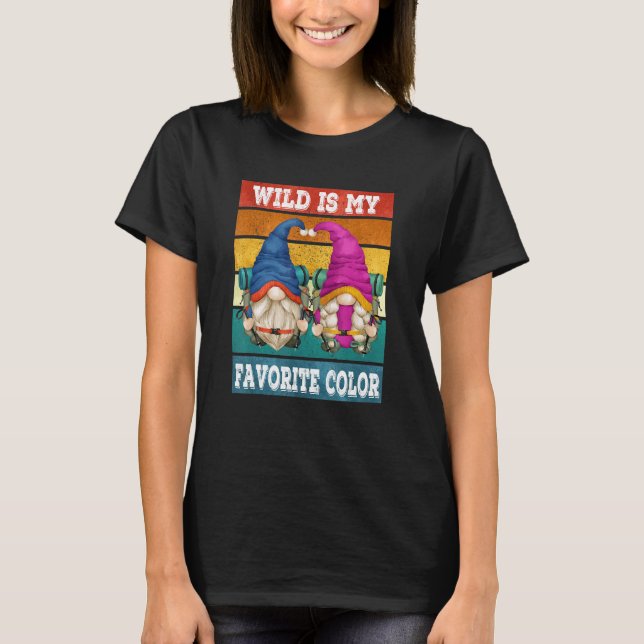 Camiseta Hiker Mom Y Dad Gnomes Con Mochila De Viaje Retr (Anverso)