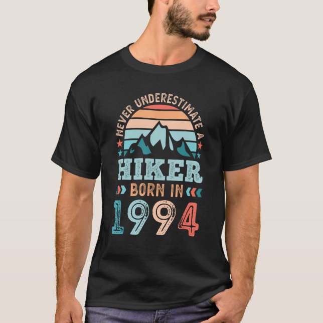 Camiseta Hiker nacido en 1994: 30º Senderismo por los cumpl (Anverso)