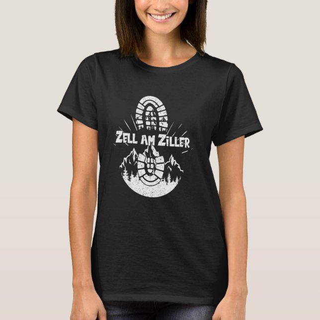 Camiseta Hiker Zell Am Ziller Tyrol Vacaciones Senderismo (Anverso)