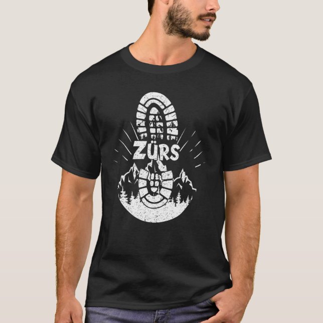 Camiseta Hiker Zürs Vorarlberg Austria Hiking Vacation (Anverso)