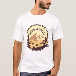 Camiseta Hiking Adventure Wild Nature Retro Mountain