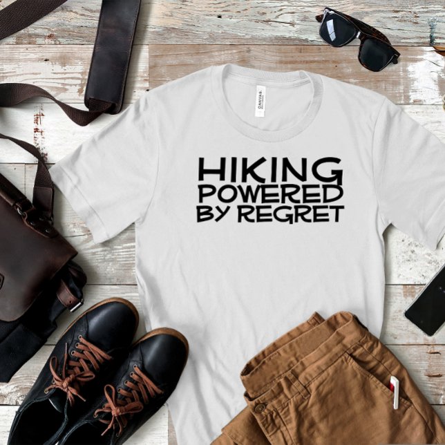Camiseta Hiking camping humor black (Subido por el creador)