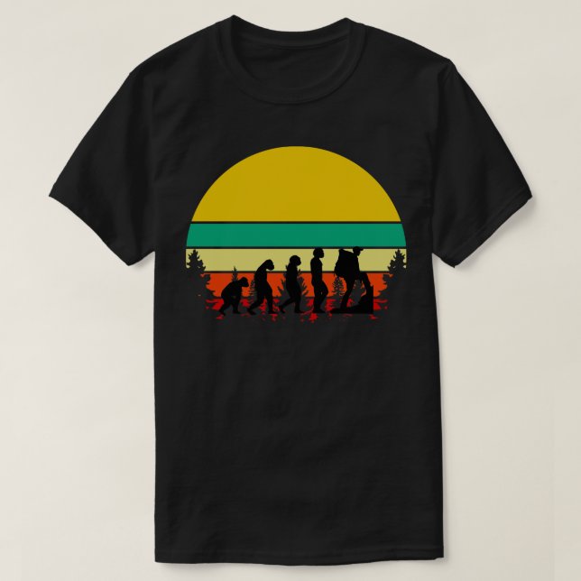 Camiseta Hiking Evolution Retro (Diseño del anverso)