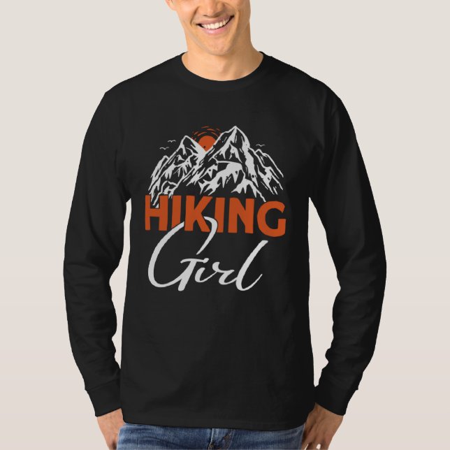 Camiseta Hiking Girl  Hikers Hike Hiking (Anverso)