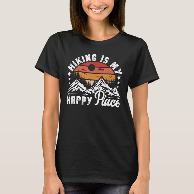 Camiseta Hiking is my Happy Place (Anverso)