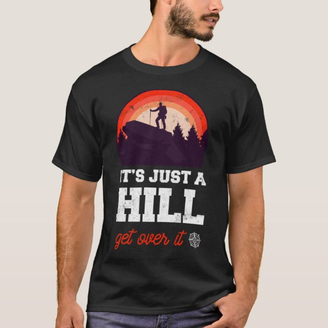 Camiseta Hiking Mountain black tshirt  (Anverso)